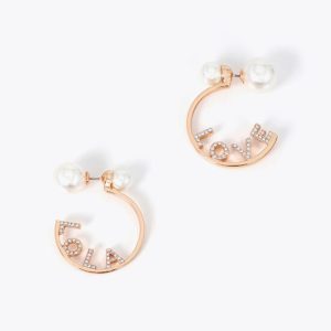 LOLA CASADEMUNT LF2603077 Pendiente combinado doble perla METAL-BLANCO