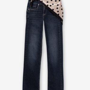 TIFFOSI 10067251 Jeans ajustados detalle pañuelo negro