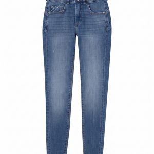 TIFFOSI 10067244 Jeans ajustados de tiro alto azul clásico