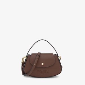 TOUS 2002458943 MINI BOLSO SOLAPA TOUS BACK TO BASICS MARRÓN